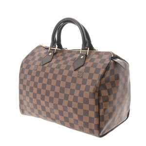 Louis Vuitton Damier Speedy Canvas Handbag Brown